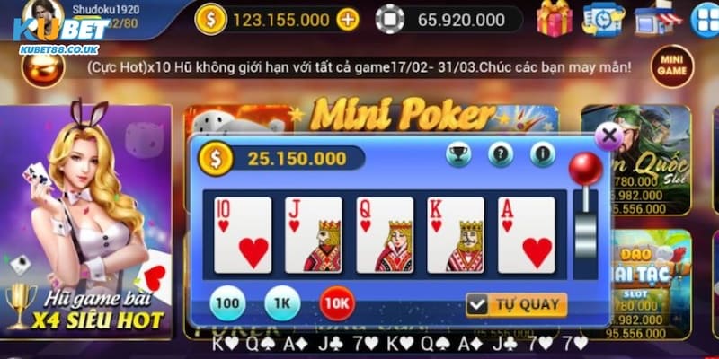 Cách Chơi Mini Poker